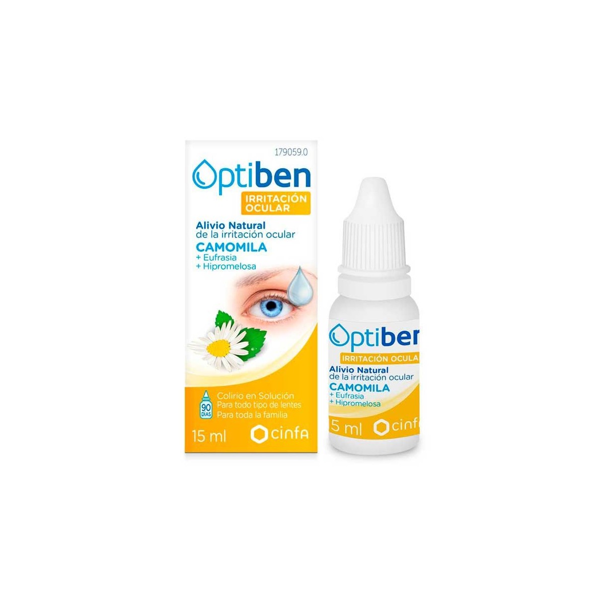 OPTIBEN GOTAS OFTÁLMICAS PARA OJOS IRRITADOS 15ML.
