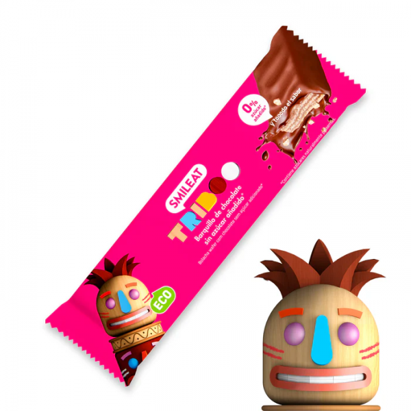 SMILEAT ECO BARQUILLO DE CHOCOLATE CON LECHE Y CON...