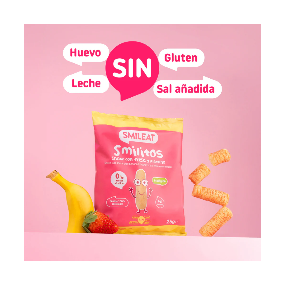 SMILITOS SNACK ECO SMILEAT 1 BOLSA 25 G CON...