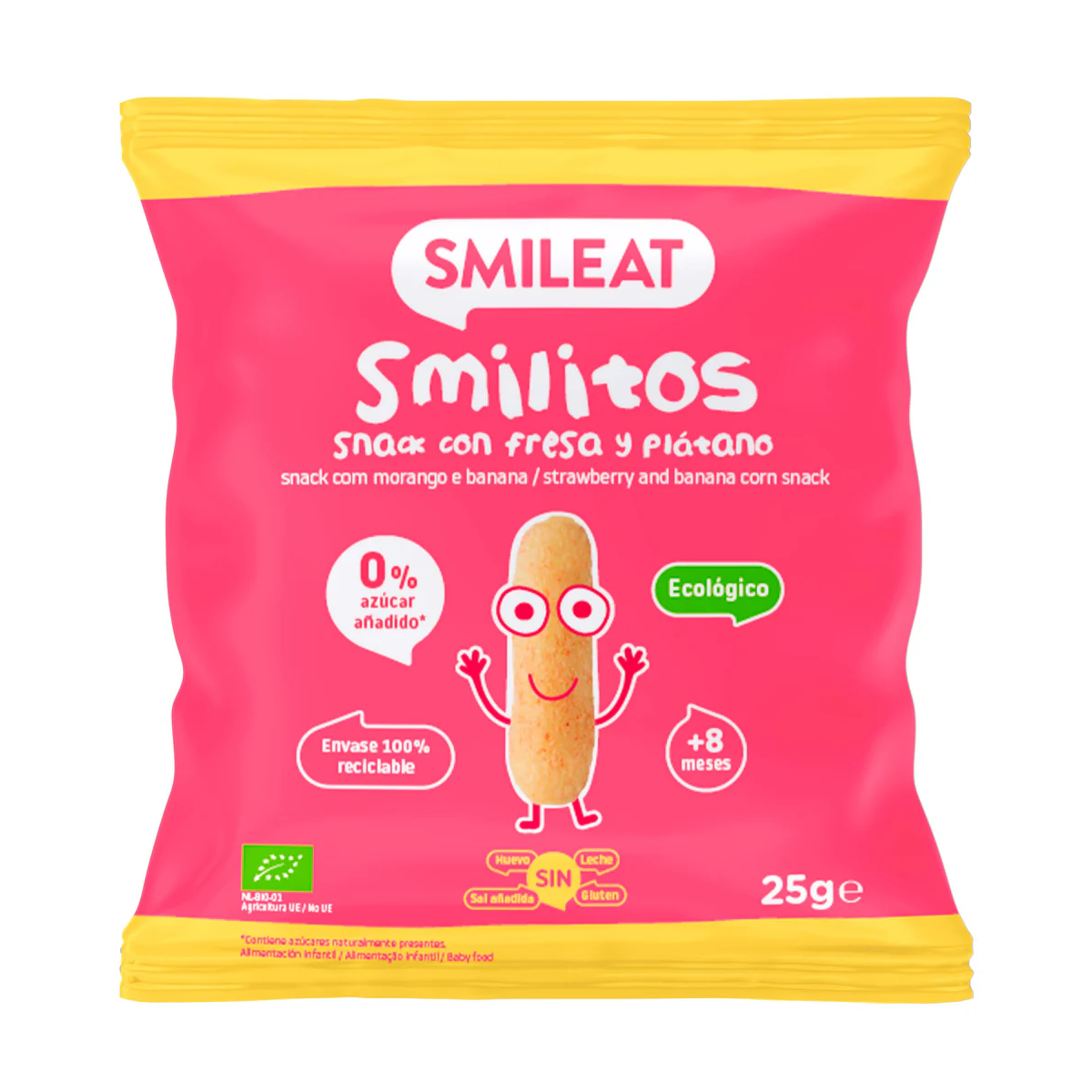 SMILITOS SNACK ECO SMILEAT 1 BOLSA 25 G CON...