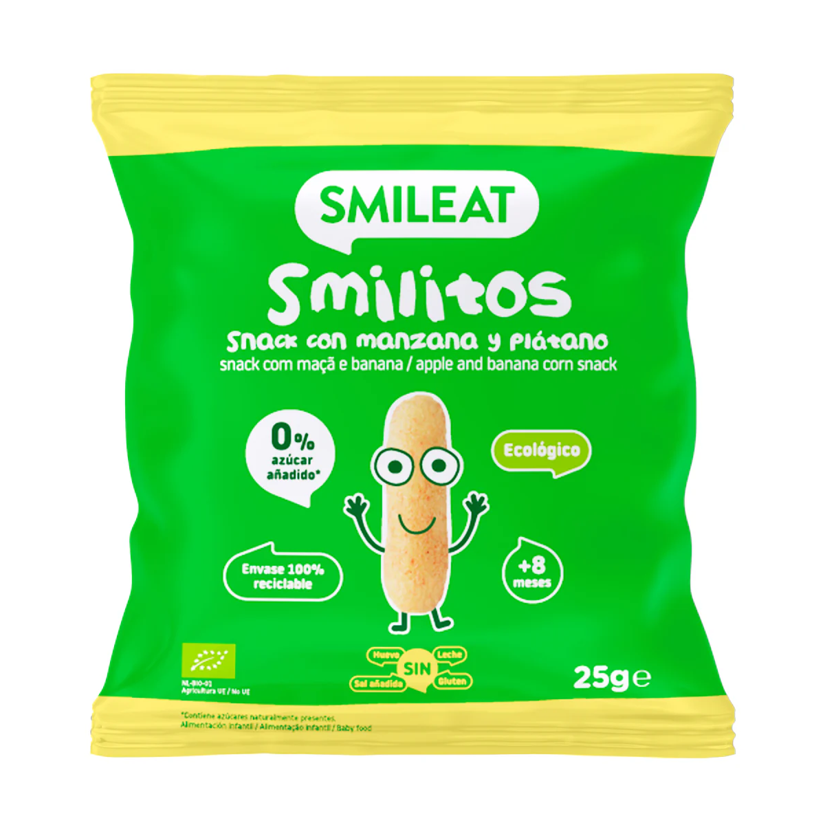 SMILITOS SNACK ECO SMILEAT 1 BOLSA 25 G CON...