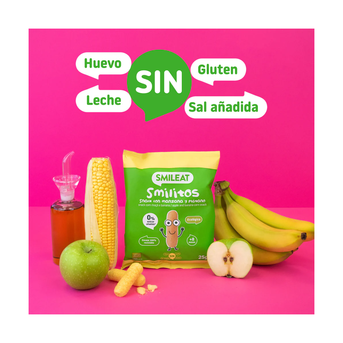 SMILITOS SNACK ECO SMILEAT 1 BOLSA 25 G CON...
