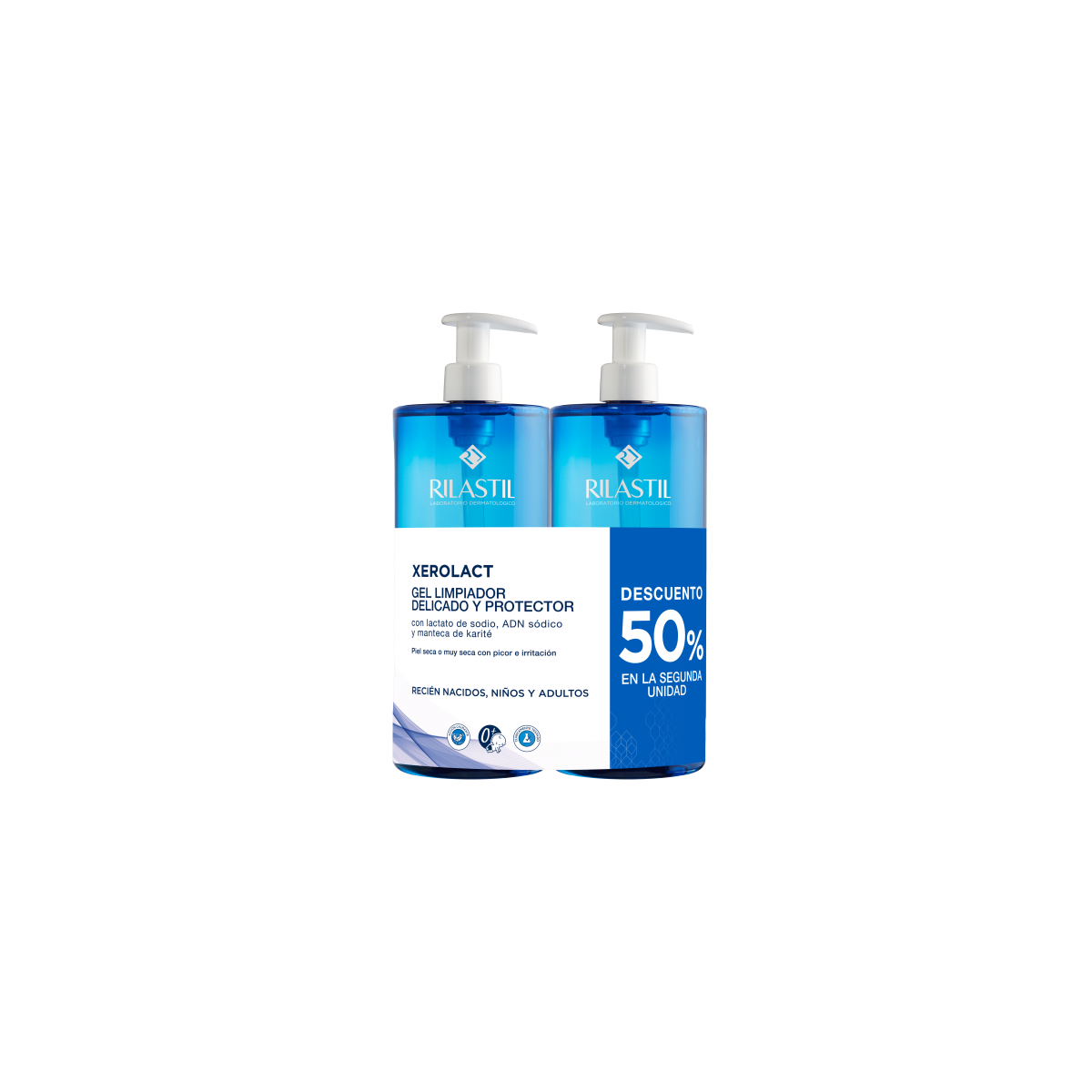 PACK XEROLACT GEL 1L RILASTIL 2º U-50%