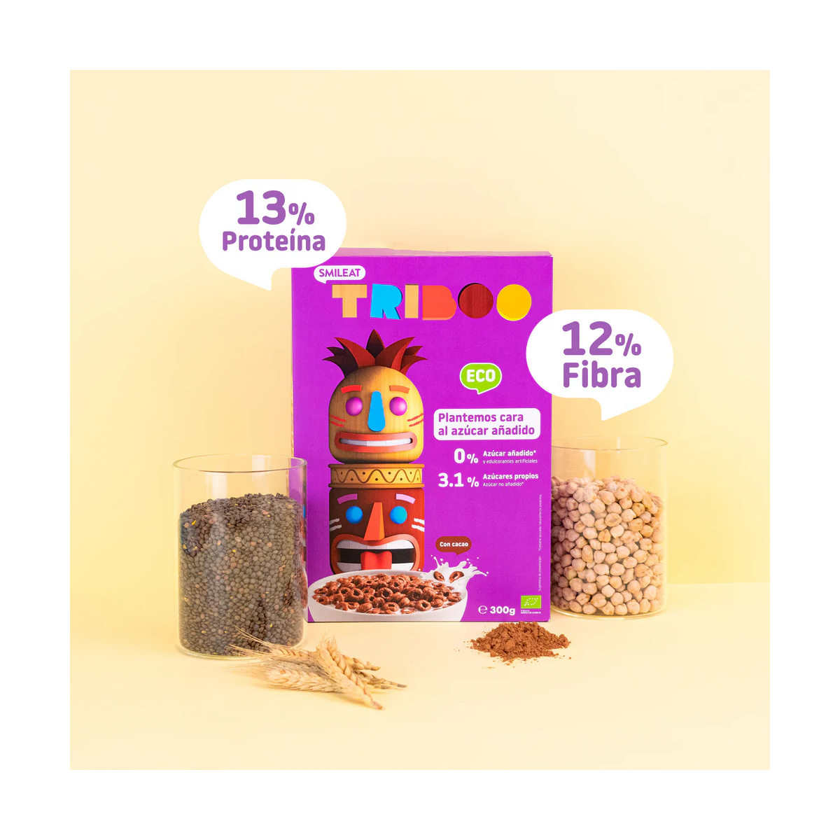 SMILEAT TRIBOO CEREALES CON CACAO ECO 1 BOLSA...