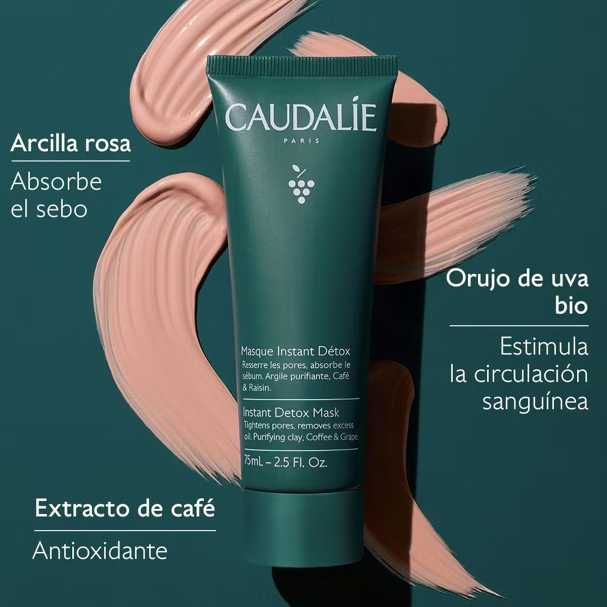CAUDALIE MASCARILLA INSTANT DETOX 75ML