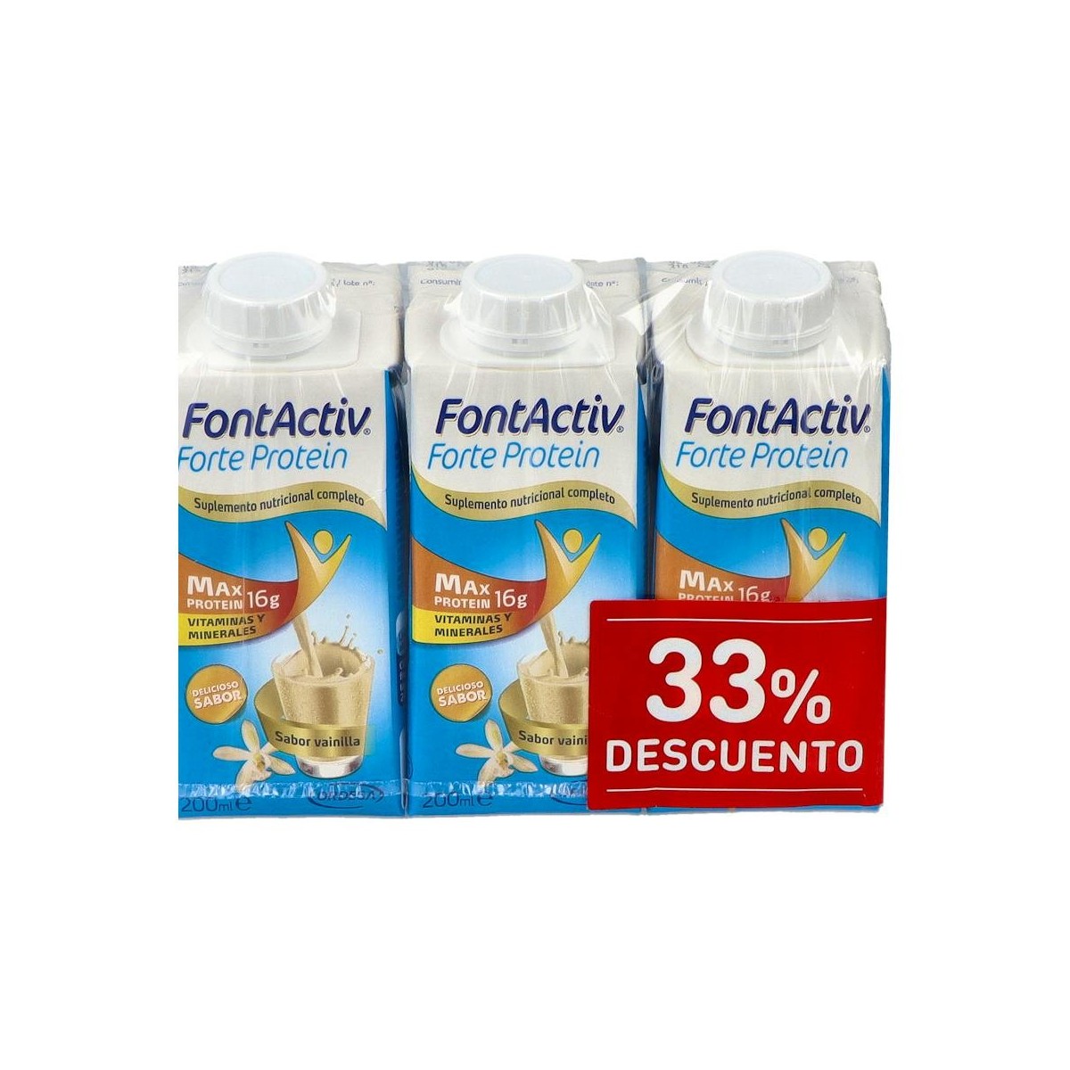 FONTACTIV FORTE PROTEIN VAINILLA 3 X 200 ML 33%...