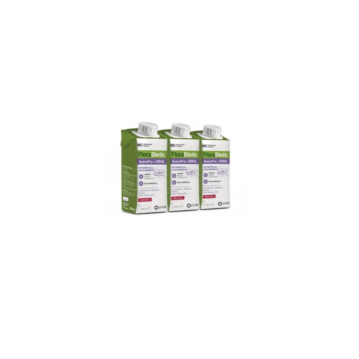 NS FLORABIOTIC SUEROPRO+ ORAL 3 ENVASES 200 ML...