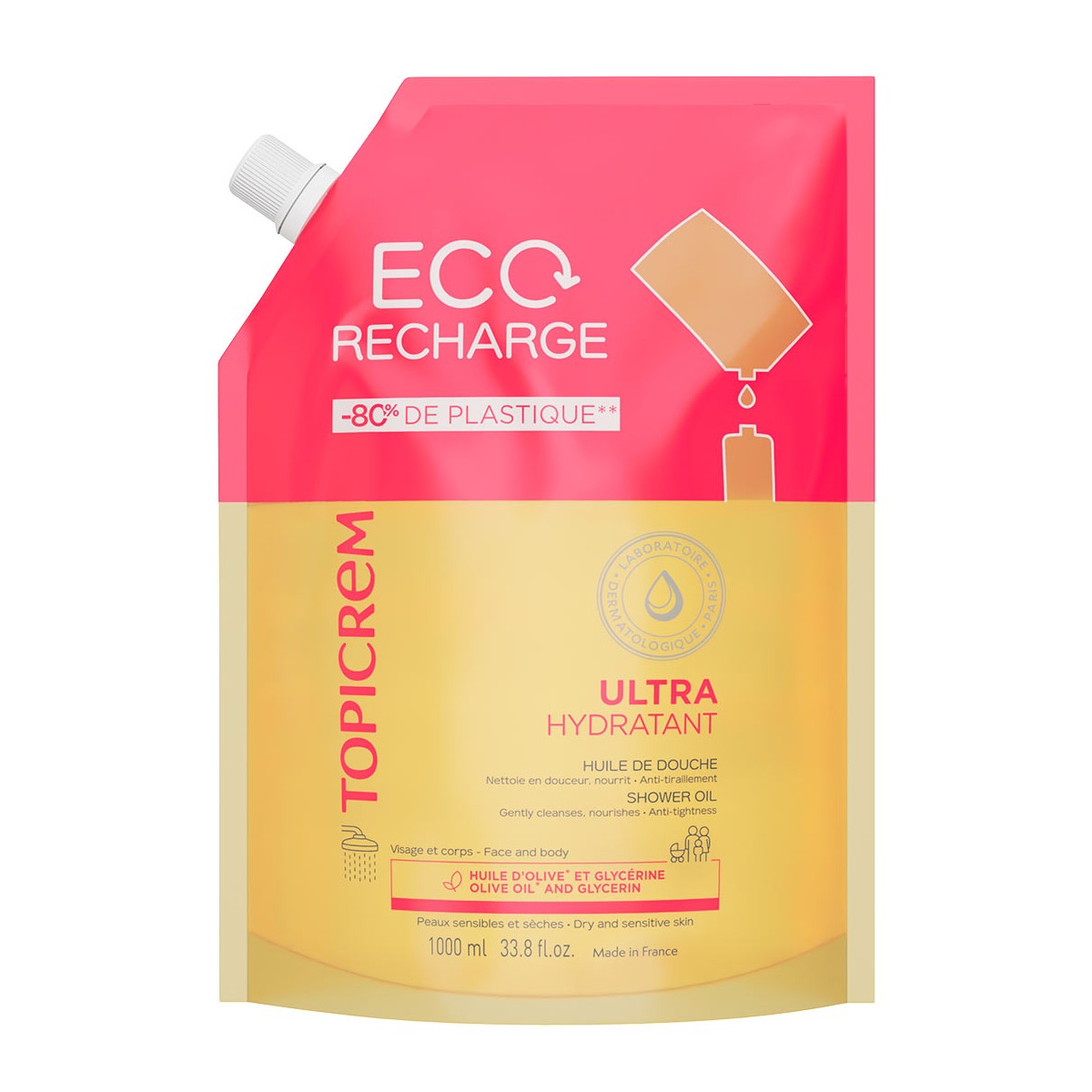 TOPICREM REFILL ACEITE DE DUCHA 1L